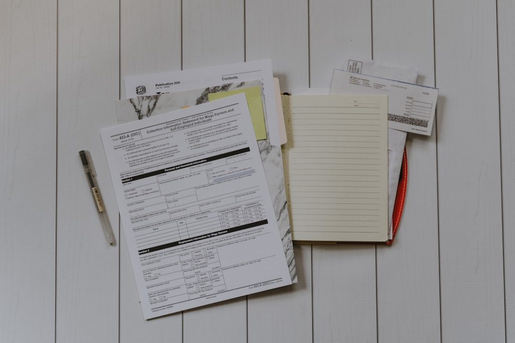 Stack of application papers, representing the Nepal Bar Council 35th advocate exam form